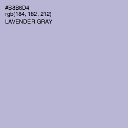 #B8B6D4 - Lavender Gray Color Image